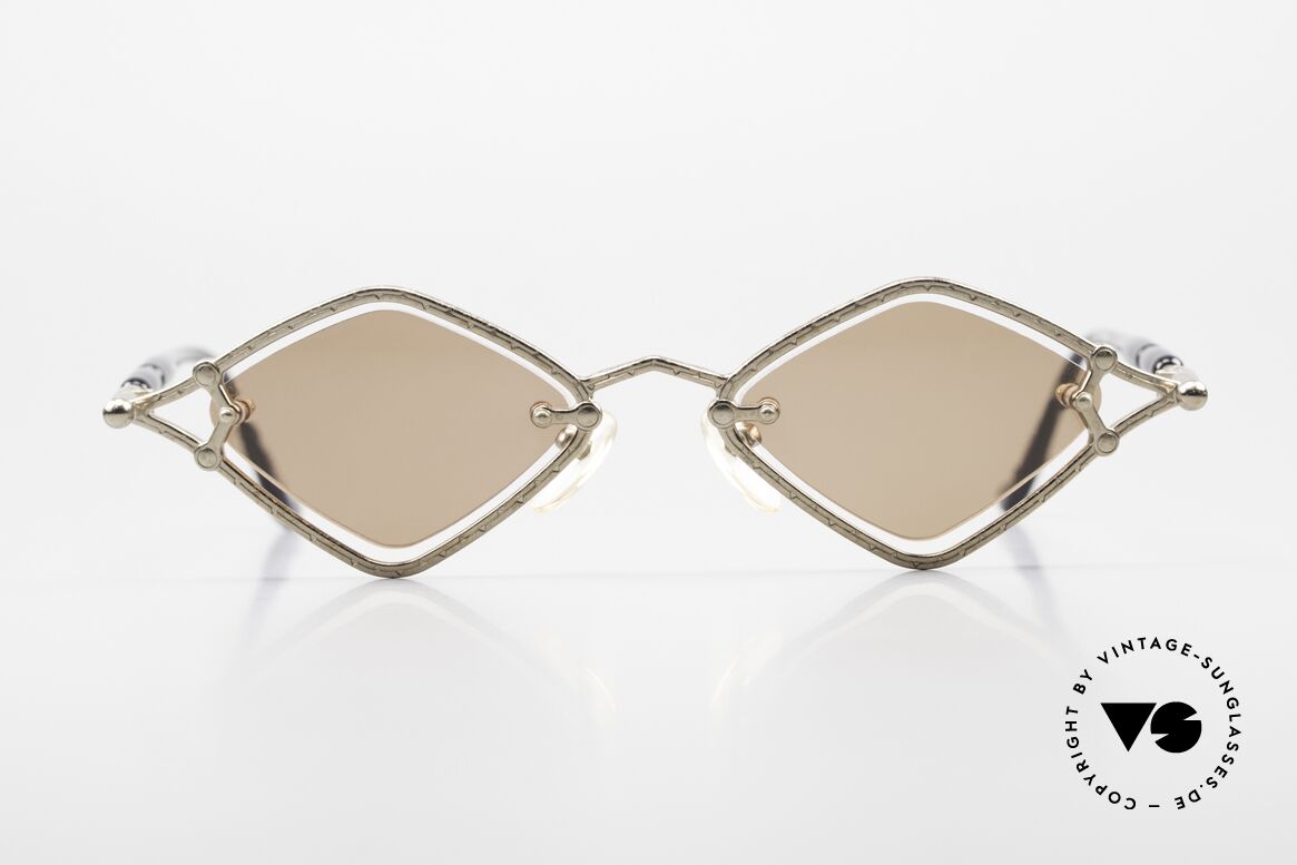 Jean Paul Gaultier 56-7203 Kunstsonnenbrille Vintage, extrem seltene Jean Paul GAULTIER 90er Sonnenbrille, Passend für Herren und Damen