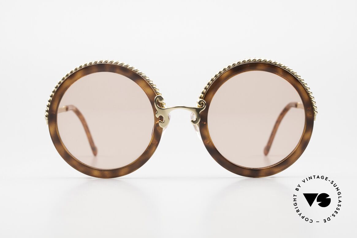 Christian LaCroix 7302 Rokoko Vintage Sonnenbrille, runde 90er Christian LACROIX vintage Sonnenbrille, Passend für Damen