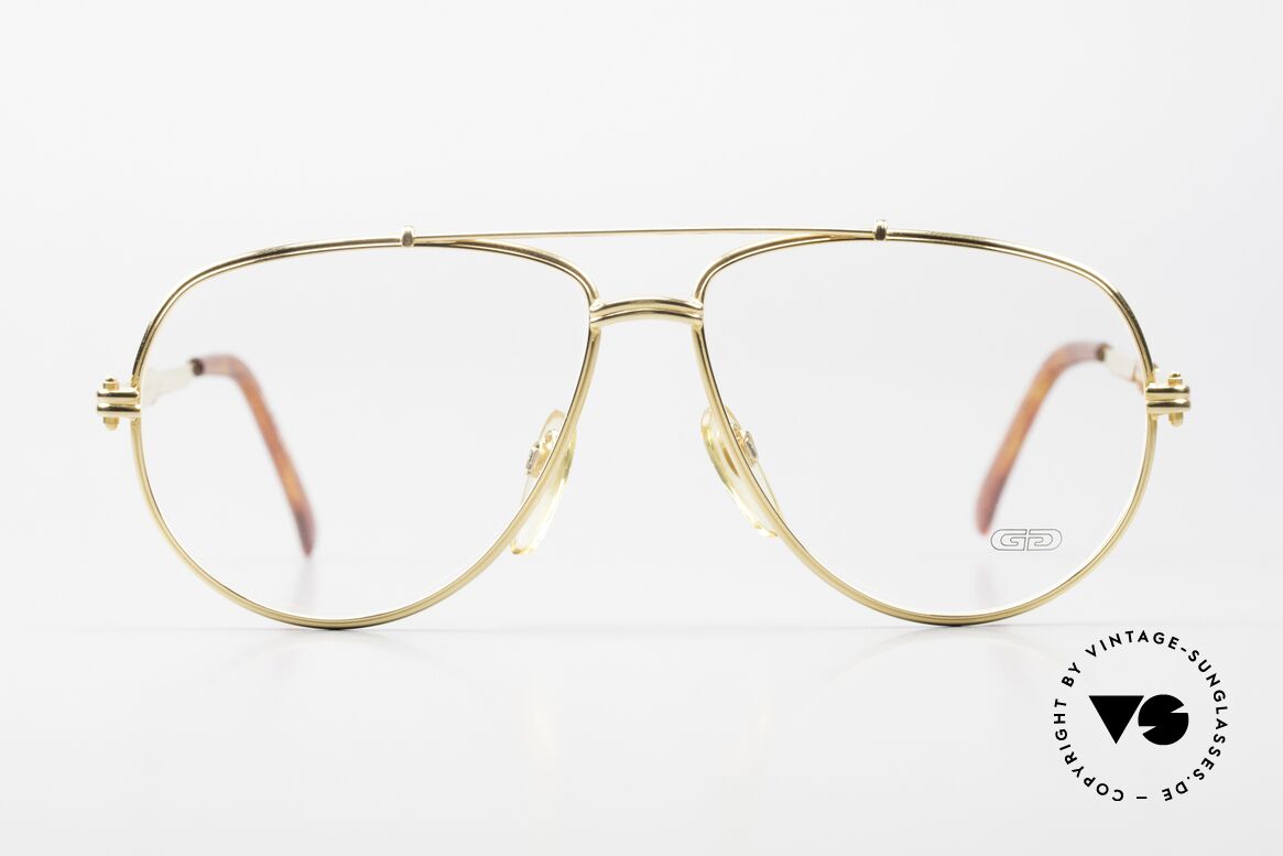 Gerald Genta New Classic 04 24kt Vergoldete Luxusbrille, entwarf u.a. die „GRANDE Sonnerie“ (Preis: ca. $1 Mio.), Passend für Herren