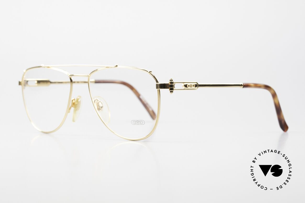 Gerald Genta Gold & Gold 03 Aviator Brille 24kt Vergoldet, LUXUS-Accessoires (wie z.B. Brillen) kamen später dazu, Passend für Herren