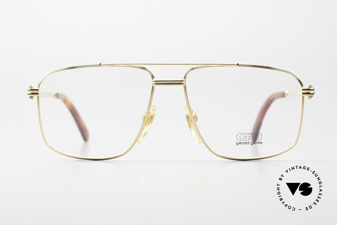 Gerald Genta New Classic 21 24kt Vergoldete Herrenbrille, entwarf u.a. die „GRANDE Sonnerie“ (Preis: ca. $1 Mio.), Passend für Herren