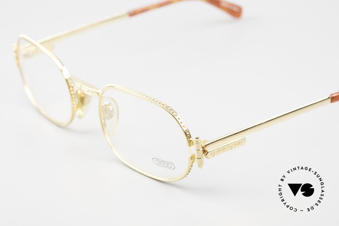 Gerald Genta Gefica 01 Damenbrille Herrenbrille 24kt, entsprechend hohe Qualität dieses 1990er Jahre Modells, Passend für Herren und Damen