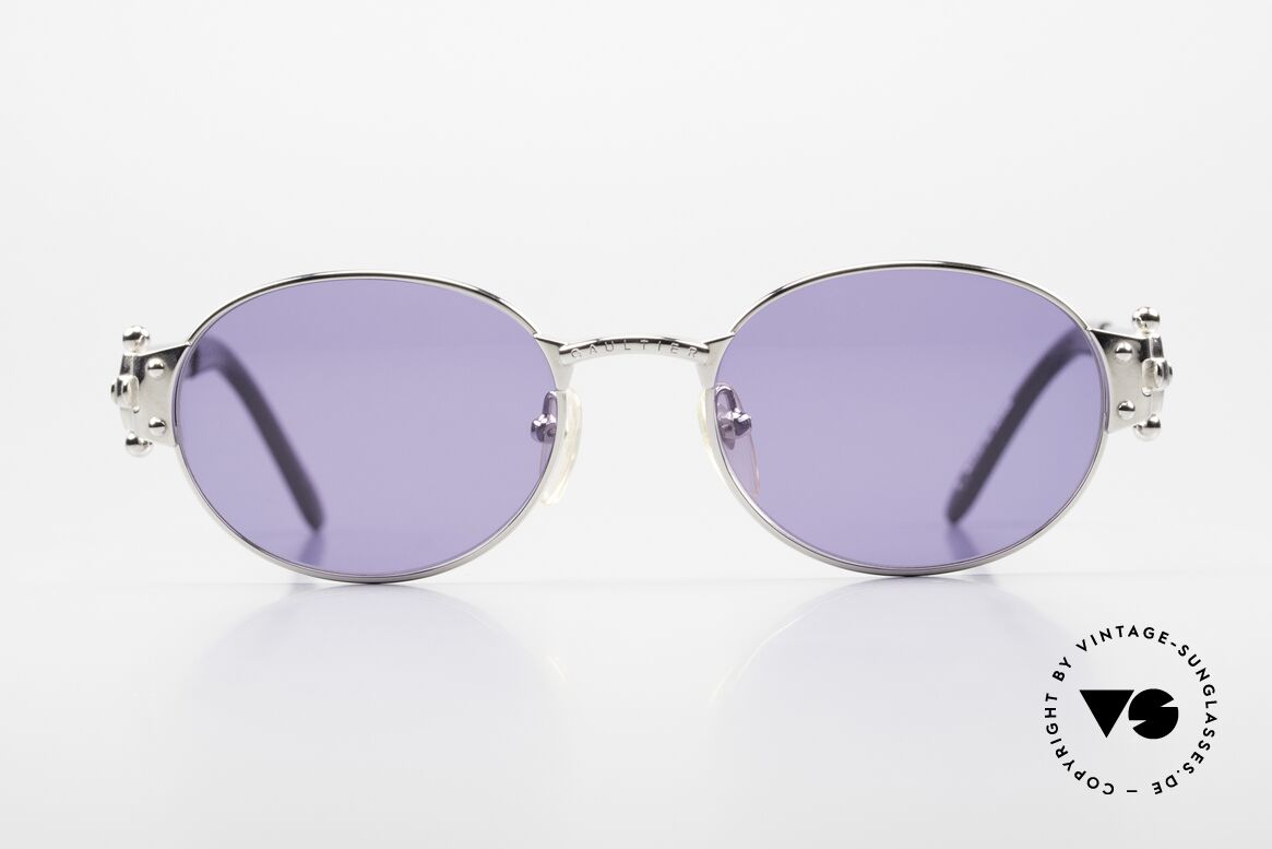 Jean Paul Gaultier 56-6104 Ovale Designer Sonnenbrille, Premium-Qualität wie aus einem Guss (made in Japan), Passend für Herren und Damen