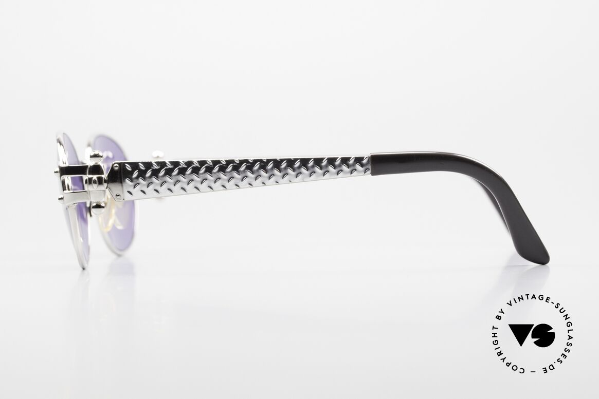 Jean Paul Gaultier 56-6104 Ovale Designer Sonnenbrille, ungetragen mit orig. Sonnengläsern; 100% UV Schutz, Passend für Herren und Damen