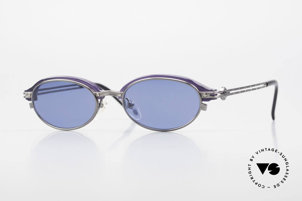 Jean Paul Gaultier 58-0004 Ovale Designer Sonnenbrille, 1990er vintage Sonnenbrille von Jean Paul Gaultier, Passend für Herren und Damen