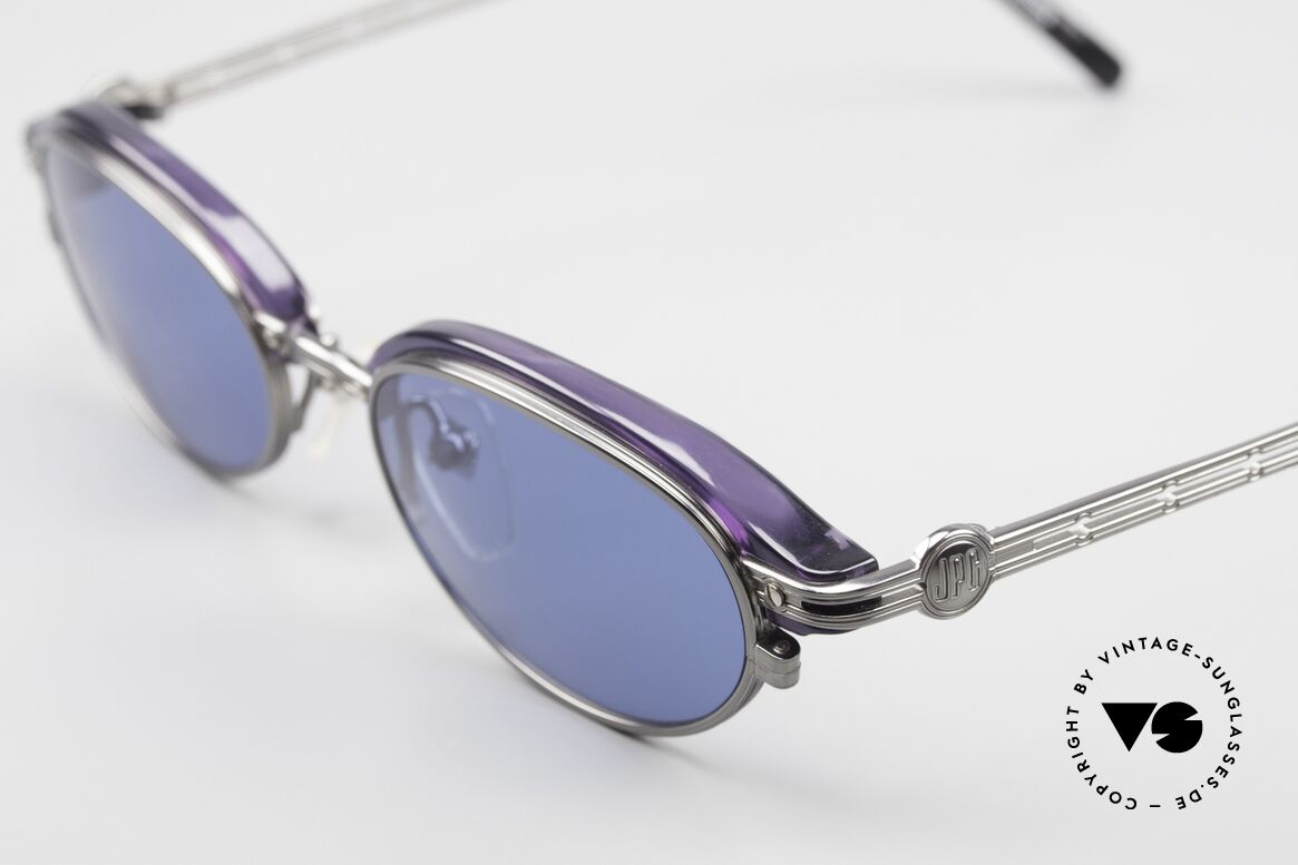 Jean Paul Gaultier 58-0004 Ovale Designer Sonnenbrille, heutzutage oft auch als Steampunk-Brille bezeichnet, Passend für Herren und Damen