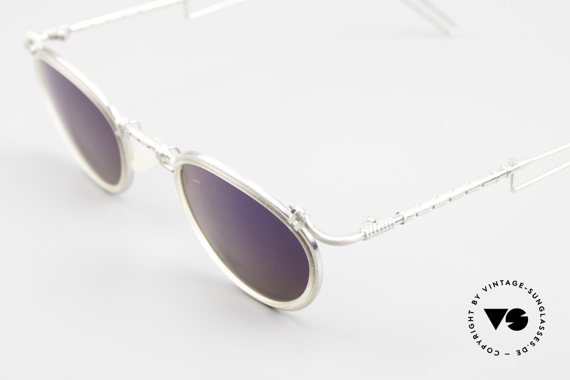 DOX 02 HLS Titanium Brille Verspiegelt, "industrial" Brillen-Design mit Steampunk-Elementen, Passend für Herren und Damen