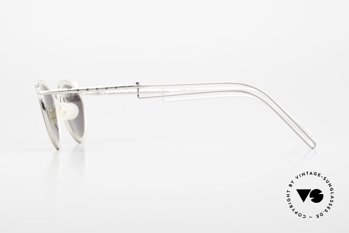 DOX 02 HLS Titanium Brille Verspiegelt, ungetragen (wie alle unsere 1990er Brillen aus Japan), Passend für Herren und Damen