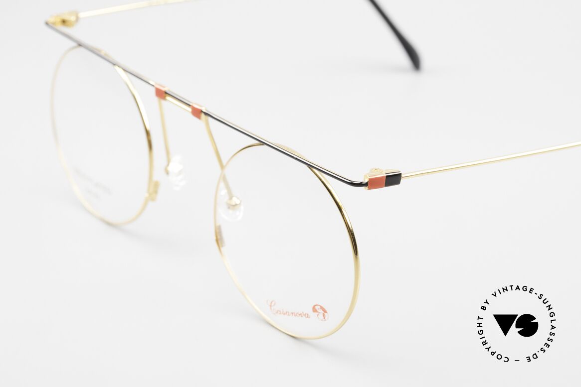 Casanova MTC 7 24kt Vergoldet Kunstbrille, MTC steht für "Metalmeccanici" = "Metallarbeiter", Passend für Herren und Damen
