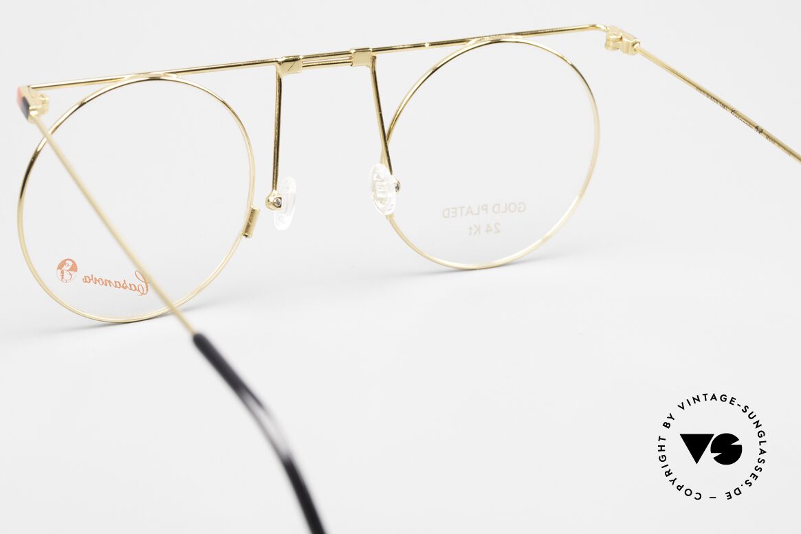 Casanova MTC 7 24kt Vergoldet Kunstbrille, Größe: small, Passend für Herren und Damen