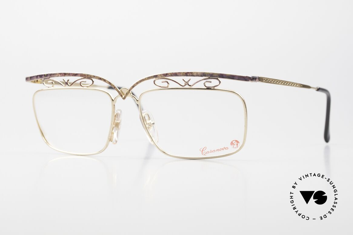 Casanova RC3 Besondere Brille Für Damen, Casanova Brille, Modell RC-3, Größe 52/20, col. 06, Passend für Damen
