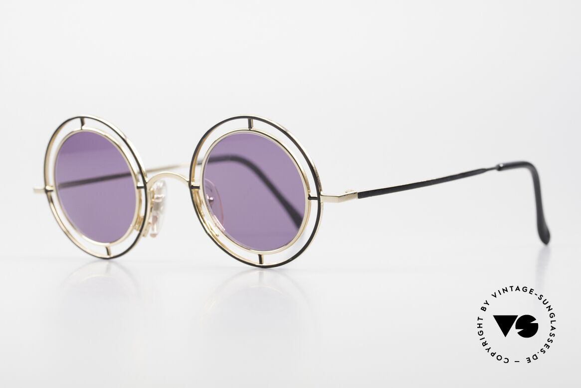 Casanova MTC 2 Runde Brille 24kt Vergoldet, begehrtes Sammlerstück; 24kt vergoldete Fassung, Passend für Herren und Damen