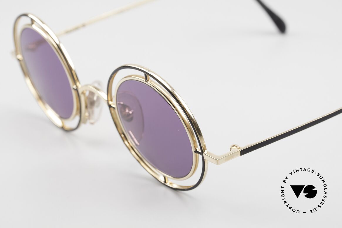 Casanova MTC 2 Runde Brille 24kt Vergoldet, MTC steht für "Metalmeccanici" = "Metallarbeiter", Passend für Herren und Damen