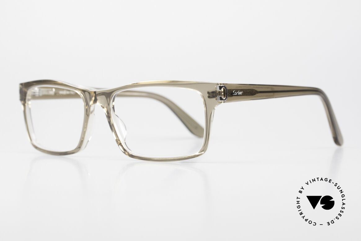 Cartier Signature C Designerfassung Luxus Men, edle Rahmenfarbe in brown-transparent; col. 006, Passend für Herren