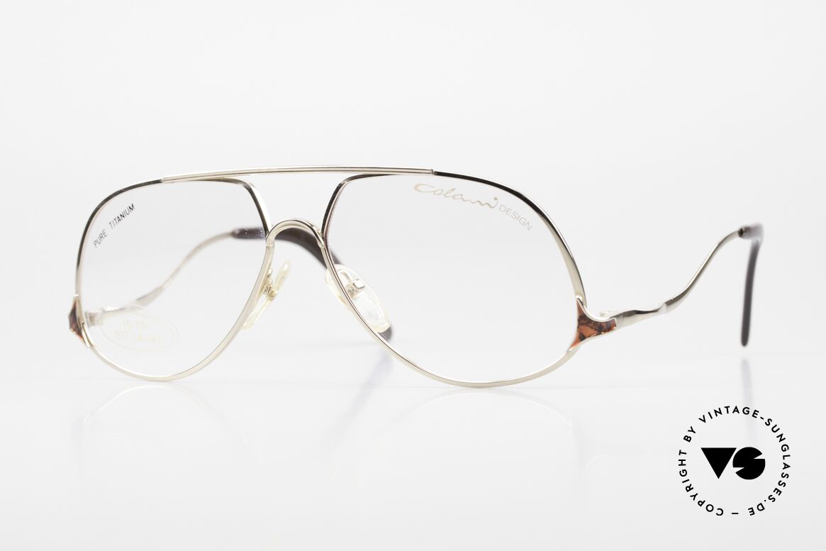 Colani 15-701 Kultige Titanbrille Unisex, kultige Luigi Colani Designer-Brille, Gr. 57-14, Passend für Herren und Damen