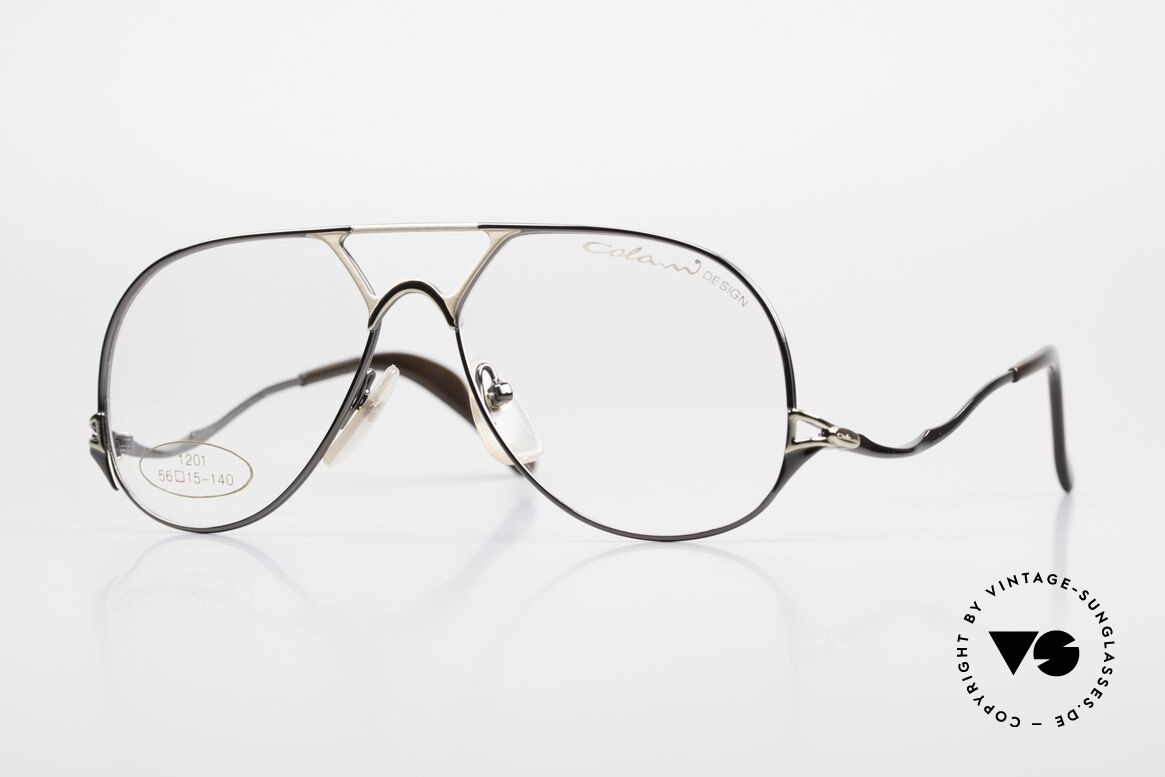 Colani 1201 Rare 80er Designer Brille, sehr auffällige Luigi COLANI Brille der 80er Jahre, Passend für Herren