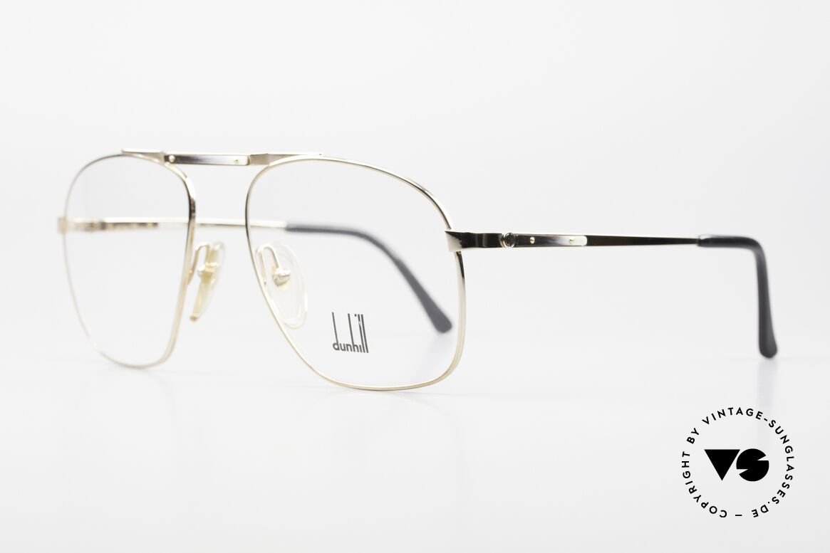 Dunhill 6046 80er Brille Horn-Applikation, vergoldeter Rahmen mit dezenten HORN-Applikationen, Passend für Herren