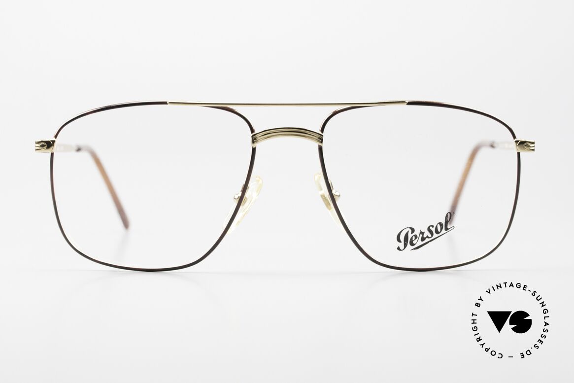 Persol Agar 90er Vintage Brillengestell, perfekte Passform; markant in Gr. 58-19, Passend für Herren
