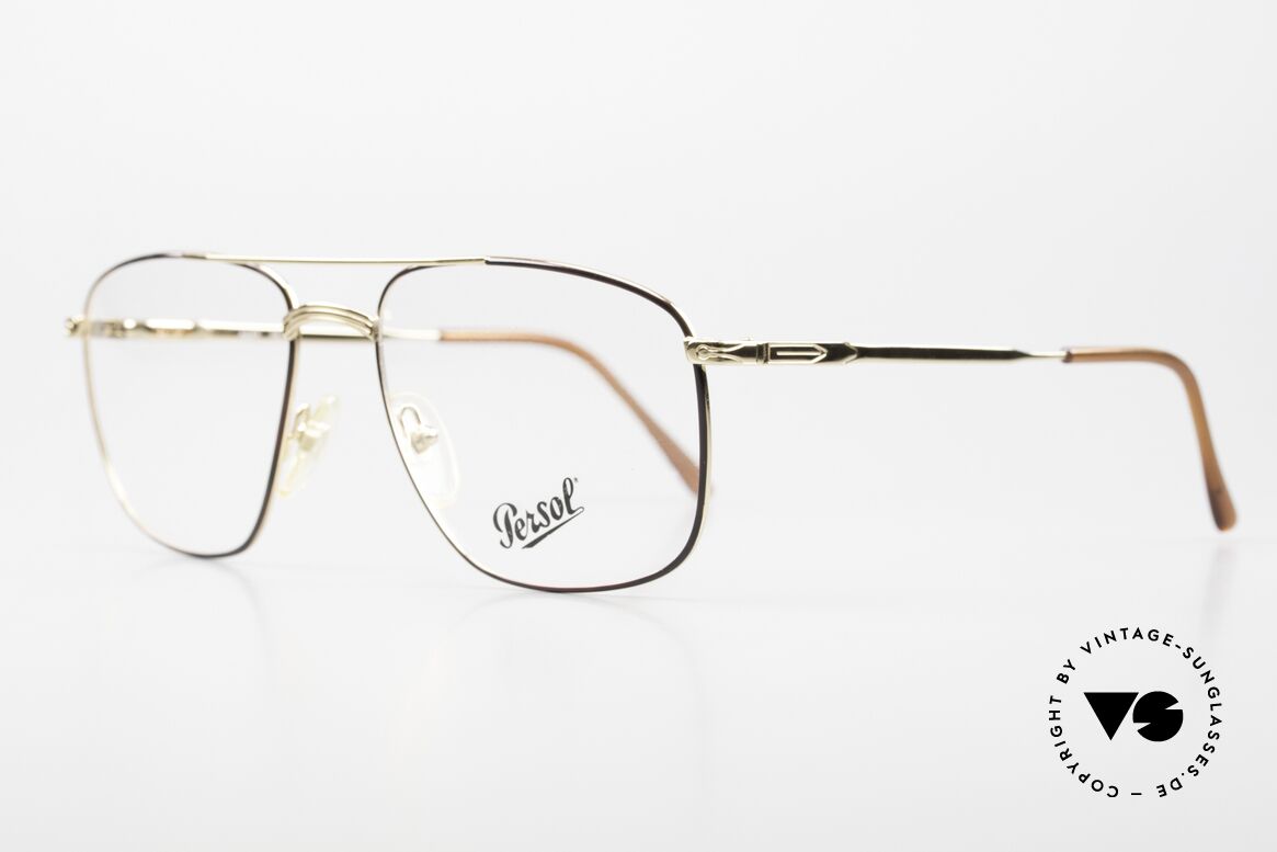 Persol Agar 90er Vintage Brillengestell, zeitloses Design in klassischer Farbgebung, Passend für Herren