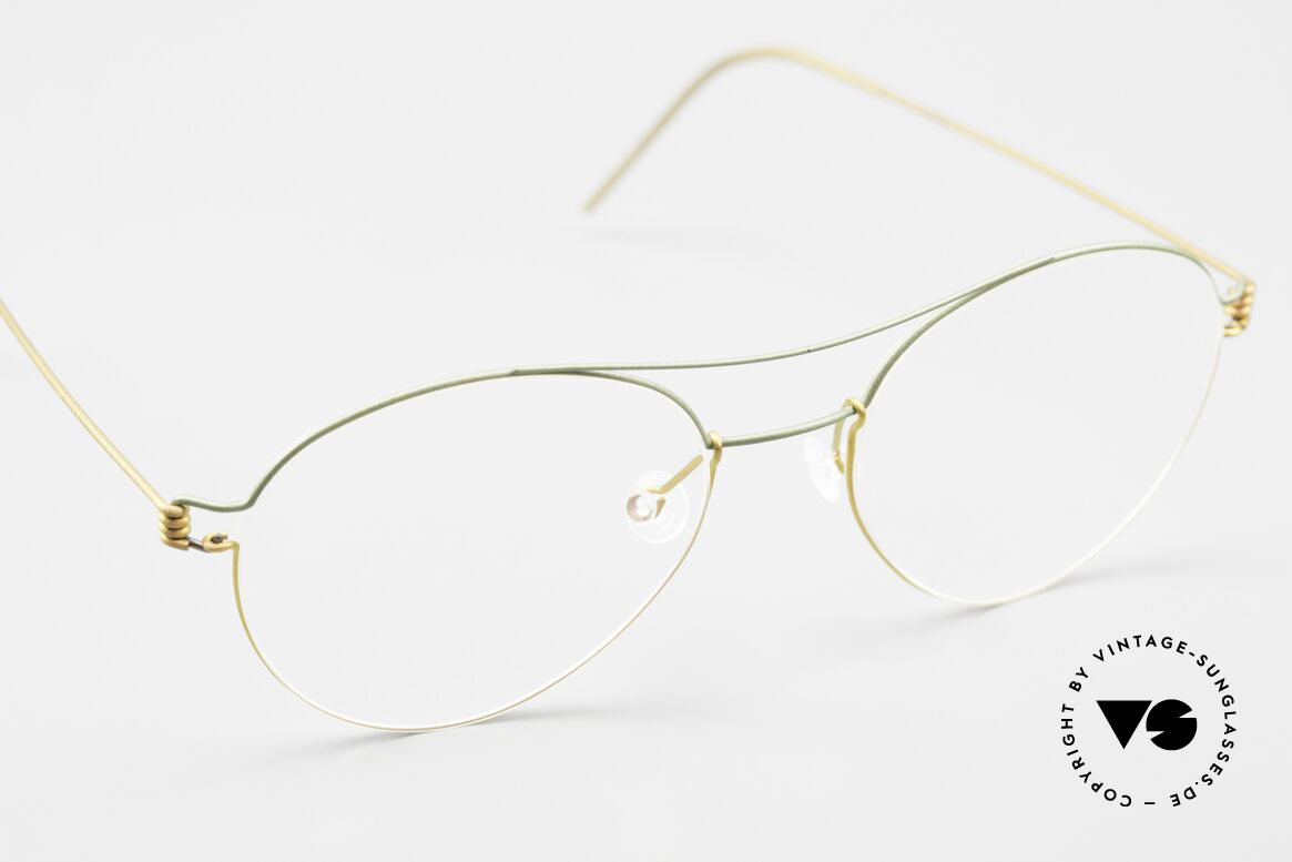 Lindberg Nomi 49 Air Titan Rim Fancy Damenbrille Titanium, ungetragenes Designerstück + orig. Lindberg Magnet-Etui, Passend für Damen