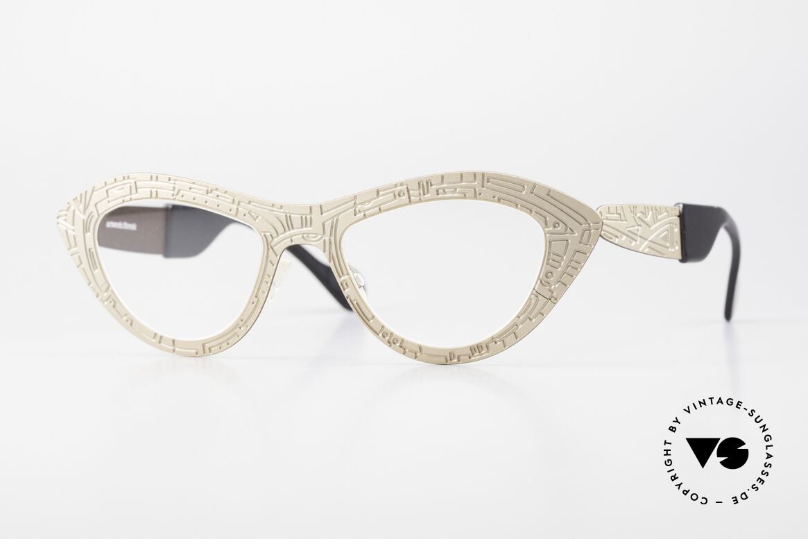 Theo Belgium Diamond Artwork Strook Fassung, Cateye Damen-Designerbrille v. THEO Belgium, Passend für Damen