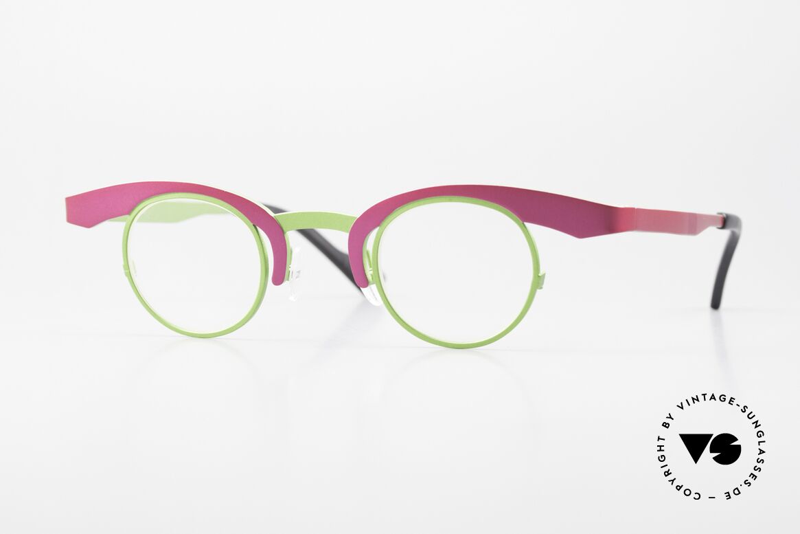 Theo Belgium O Designerbrille Für Frauen, interessante Damenbrille von Theo; true vintage, Passend für Damen