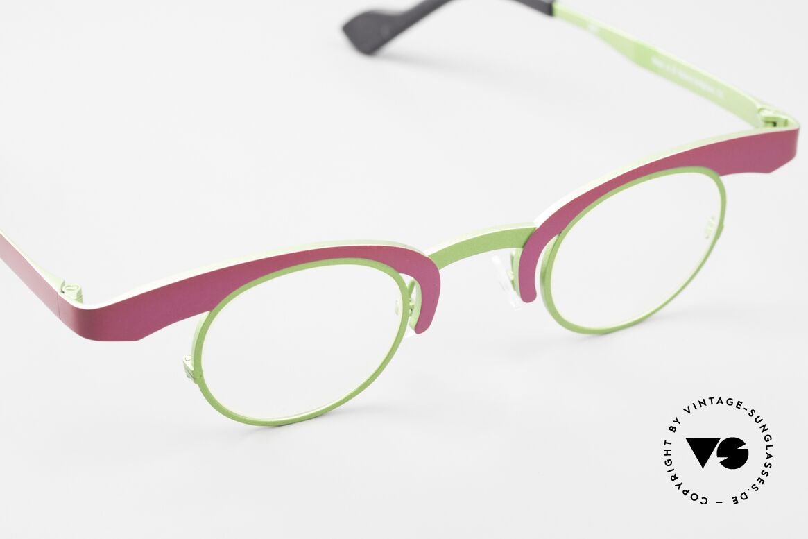 Theo Belgium O Designerbrille Für Frauen, ungetragene Kunstbrille für die, die sich trauen!, Passend für Damen