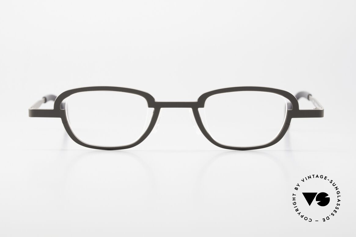 Theo Belgium Switch Rare Designerbrille Unisex, die Gläser sind hier sehr originell eingefasst!, Passend für Herren und Damen