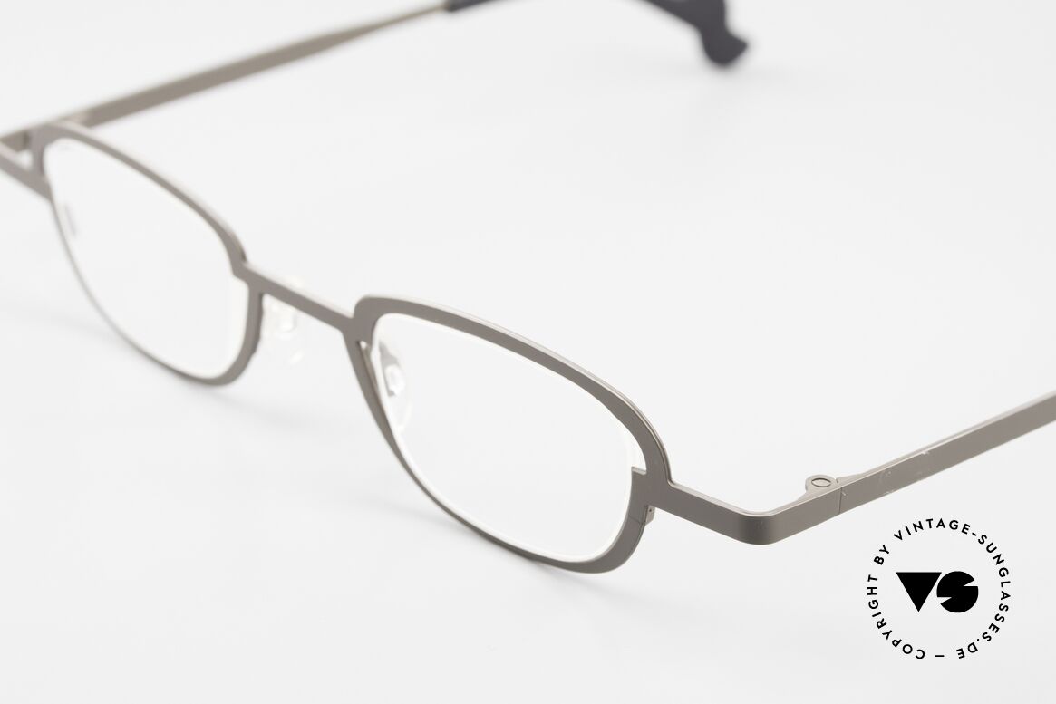 Theo Belgium Switch Rare Designerbrille Unisex, Farbcode 346 (grau) und 137mm Breite = M bis L, Passend für Herren und Damen