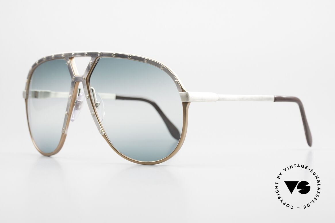 Alpina M1 Antik Double Gradient Lens, Front & Bügel in antik-silber; Fassung: bronze, Passend für Herren