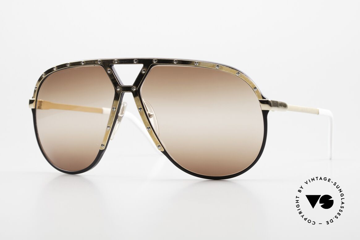 Alpina M1 Double Gradient Brown Lenses, kultige West Germany ALPINA M1 Sonnenbrille, Passend für Herren