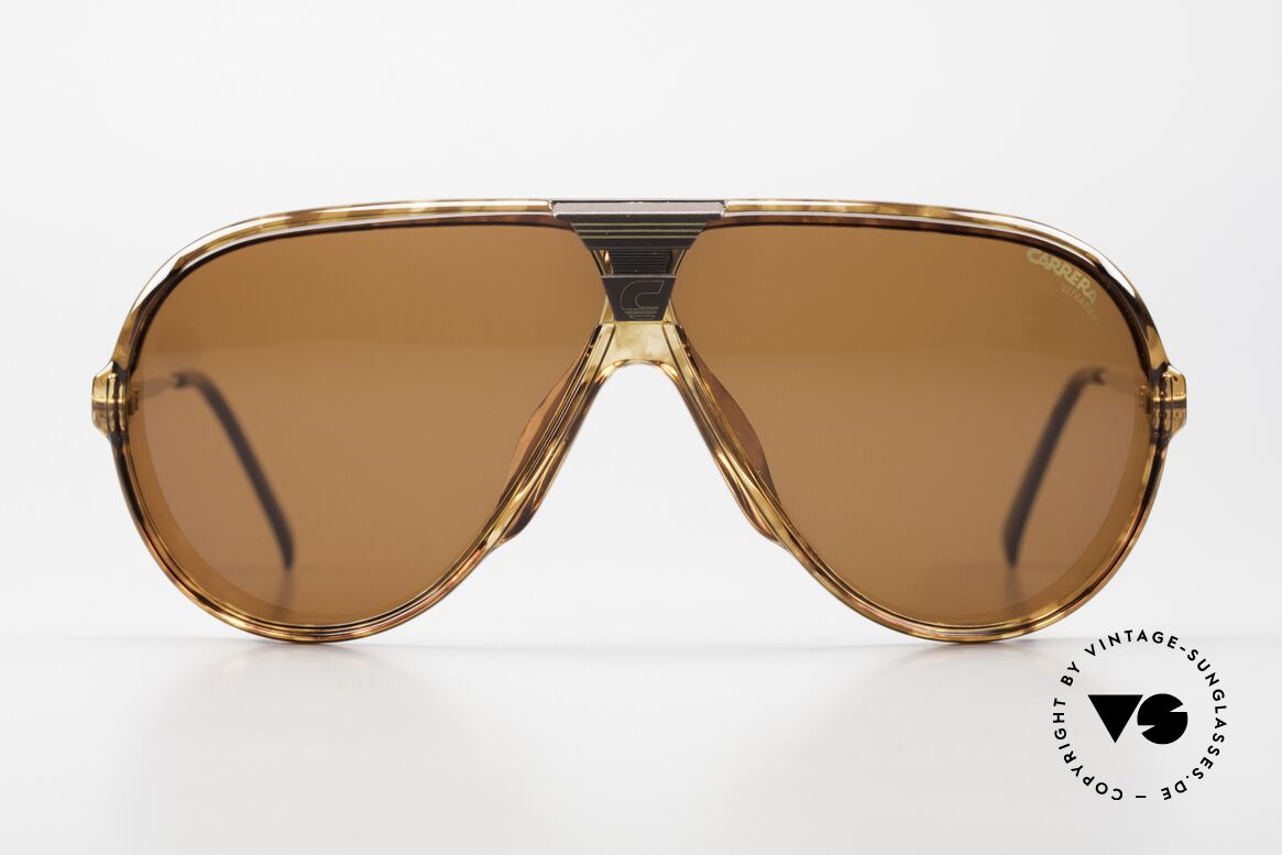 Carrera 5593 80er Aviator Sportsonnenbrille, ultraleichter Rahmen aus genialem Optyl-Material, Passend für Herren