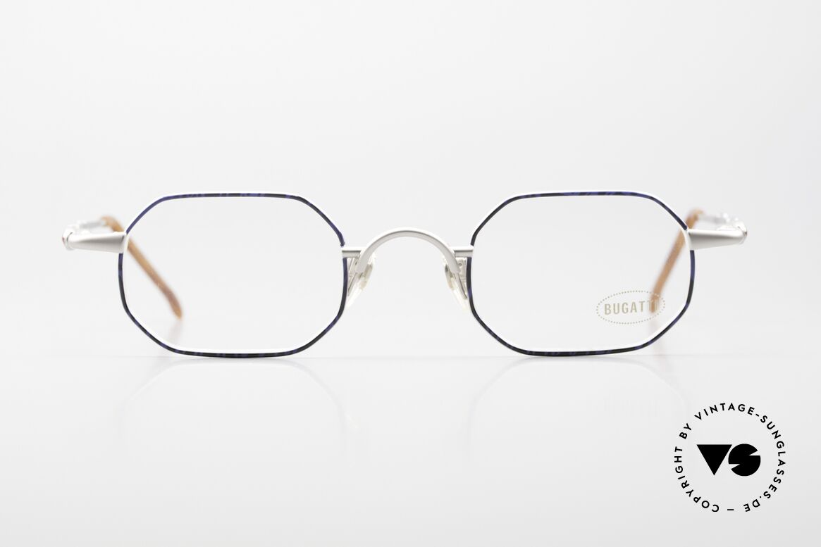 Bugatti 29938 Eckige Luxus Herrenbrille 90er, circa Mitte der 90er J. in Frankreich produziert, Passend für Herren