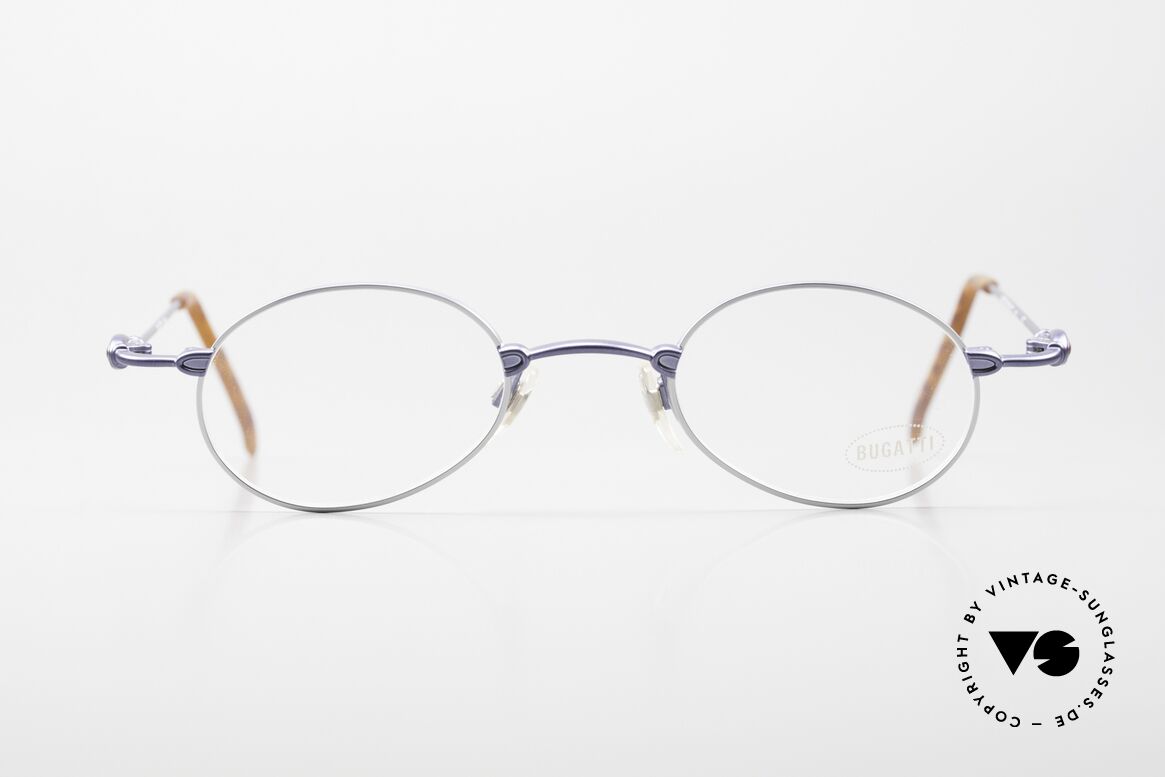 Bugatti 10764 Vintage 90er Brille Herren, Material und Verarbeitung auf Top-Niveau in Gr. 44°23, Passend für Herren