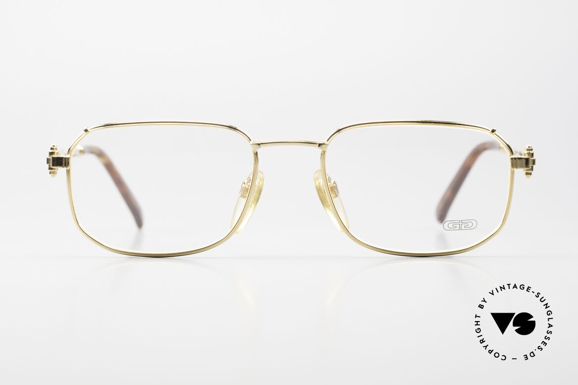 Gerald Genta Gold & Gold 04 90er Vintage Qualität Brille, entwarf u.a. die „GRANDE Sonnerie“ (Preis: ca. $1 Mio.), Passend für Herren