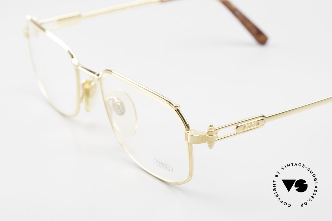 Gerald Genta Gold & Gold 04 90er Vintage Qualität Brille, entsprechend hohe Qualität dieses 1990er Jahre Modells, Passend für Herren