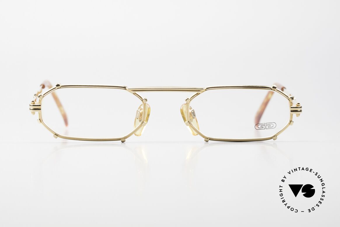 Gerald Genta Gold & Gold 02 24kt Vintage Brille Unisex, entwarf u.a. die „GRANDE Sonnerie“ (Preis: ca. $1 Mio.), Passend für Herren und Damen