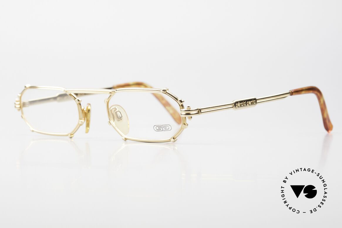 Gerald Genta Gold & Gold 02 24kt Vintage Brille Unisex, LUXUS-Accessoires (wie z.B. Brillen) kamen später dazu, Passend für Herren und Damen