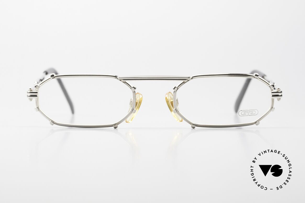 Gerald Genta Gold & Gold 02 Vintage Brille Achteckig 90er, entwarf u.a. die „GRANDE Sonnerie“ (Preis: ca. $1 Mio.), Passend für Herren und Damen