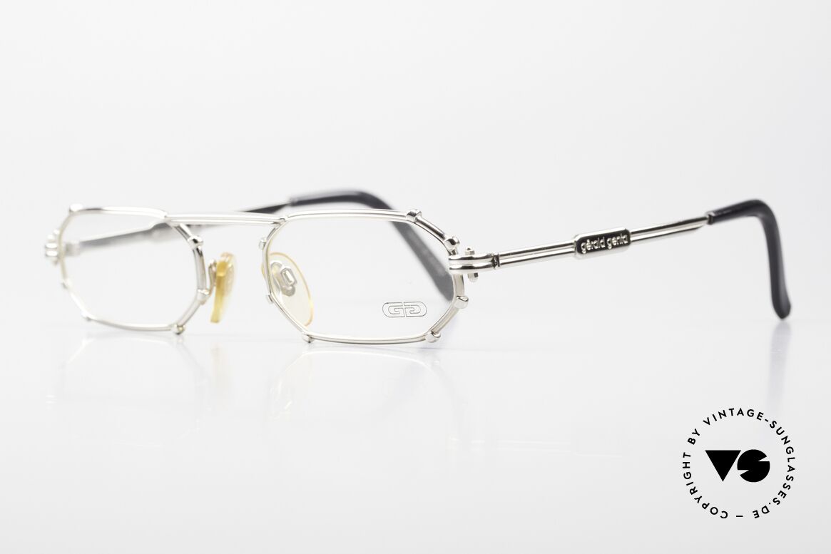 Gerald Genta Gold & Gold 02 Vintage Brille Achteckig 90er, LUXUS-Accessoires (wie z.B. Brillen) kamen später dazu, Passend für Herren und Damen