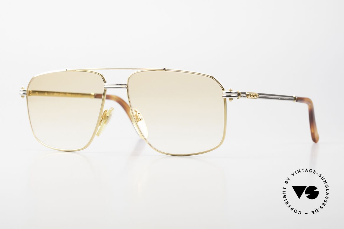 Gerald Genta New Classic 21 24kt Vintage Brille Herren, 90er Jahre Luxus Herren-Sonnenbrille von Gérald Genta, Passend für Herren