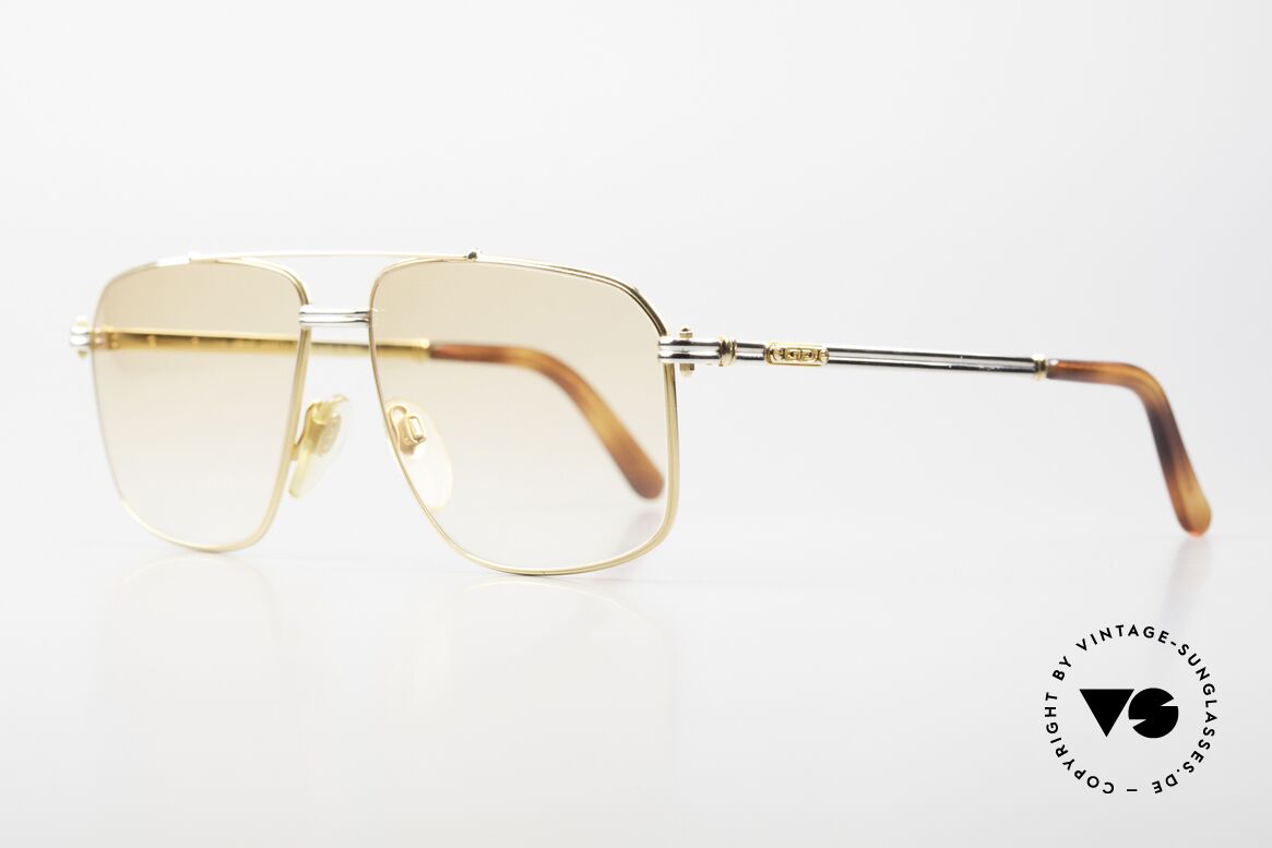 Gerald Genta New Classic 21 24kt Vintage Brille Herren, entwarf u.a. die „GRANDE Sonnerie“ (Preis: ca. $1 Mio.), Passend für Herren