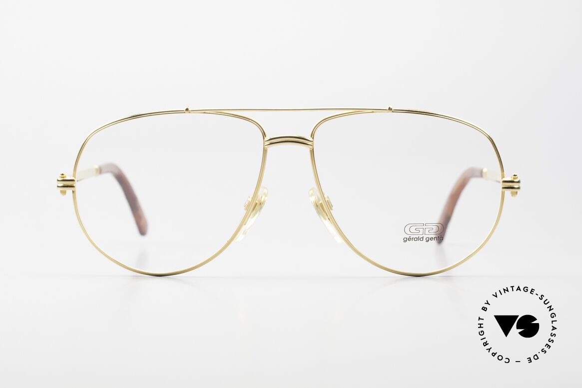 Gerald Genta New Classic 22 Herrenbrille Pilotenstil 24kt, Gérald Genta: eher bekannt für außergewöhnliche Uhren, Passend für Herren