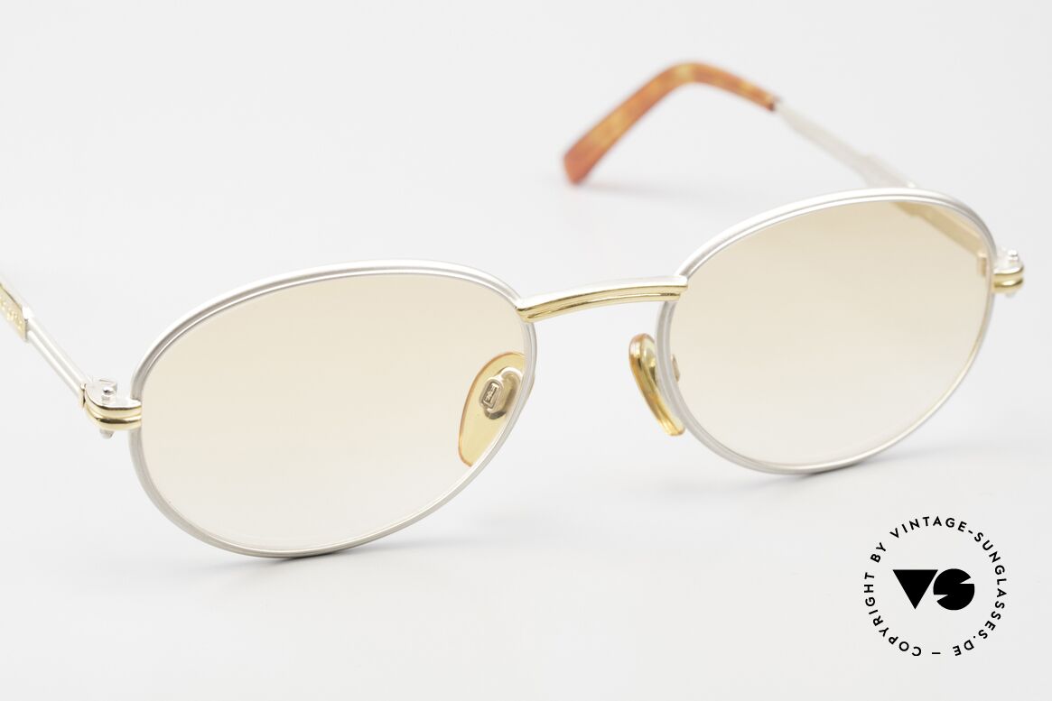 Gerald Genta New Classic 02 Ovale Vintage Sonnenbrille 90er, ungetragenes Einzelstück mit Seriennummer in Gr. 53/20, Passend für Herren und Damen