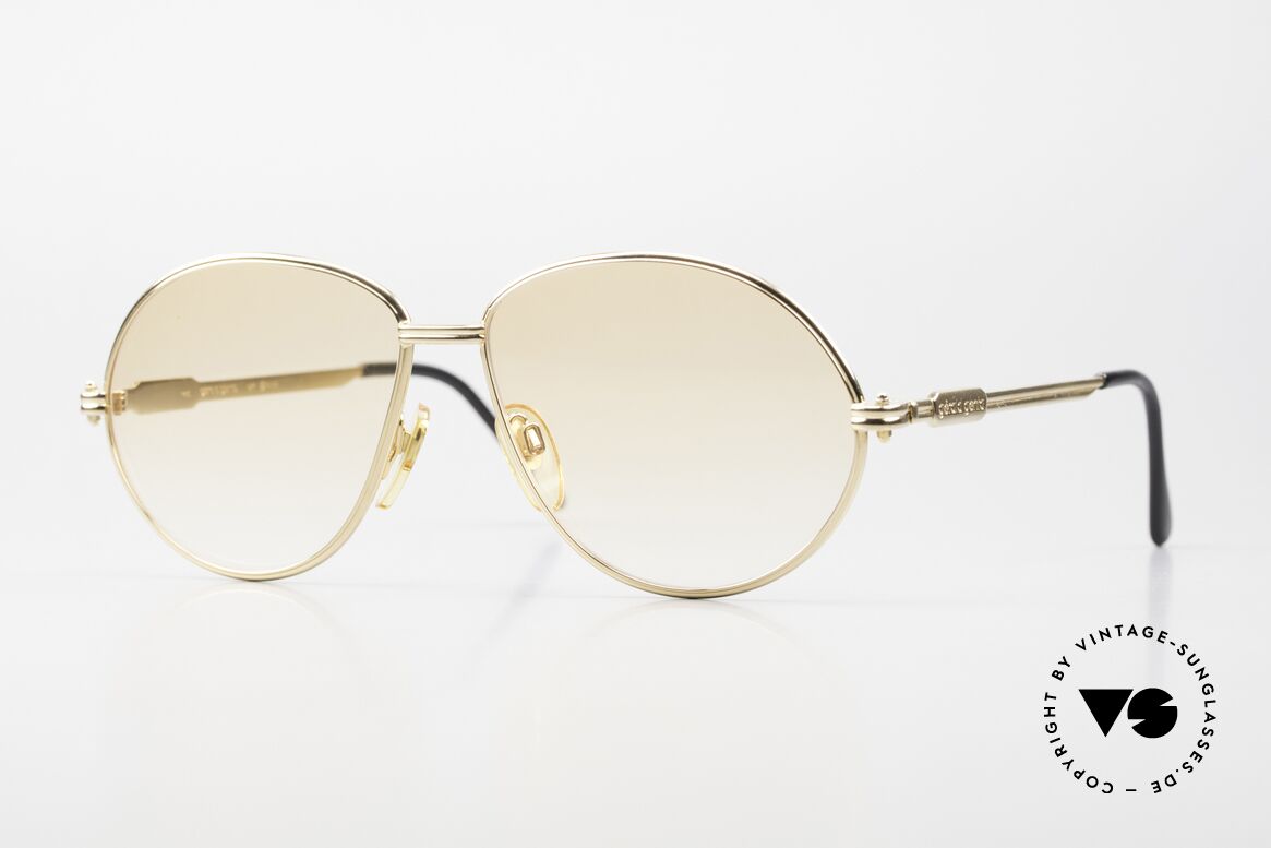 Gerald Genta New Classic 06 Außergewöhnliche 90er Brille, selten 90er Jahre Luxus-Sonnenbrille von Gérald Genta, Passend für Herren und Damen