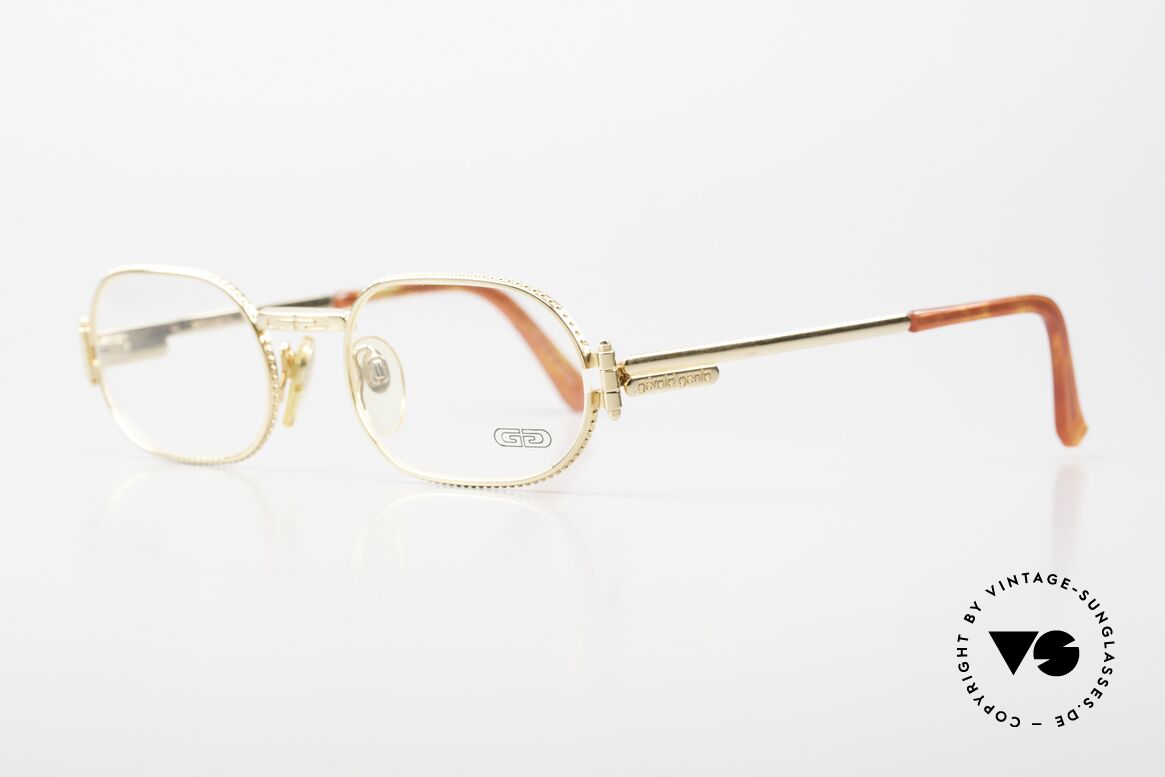 Gerald Genta Gefica 04 24kt Brille Damen & Herren, entwarf u.a. die „GRANDE Sonnerie“ (Preis: ca. $1 Mio.), Passend für Herren und Damen