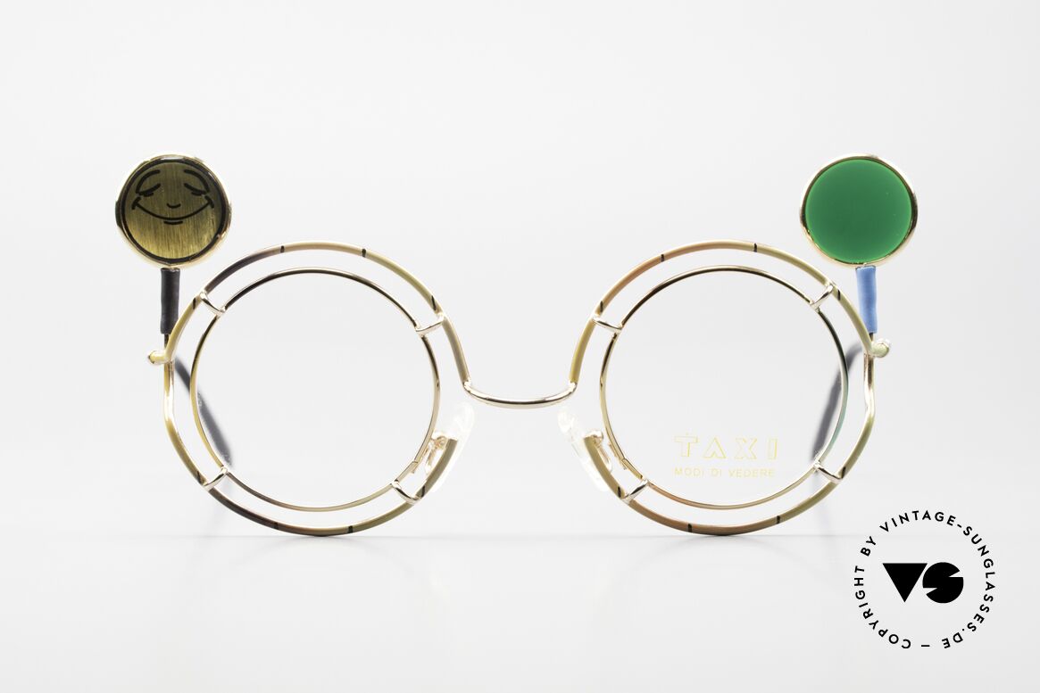 Taxi ST7 by Casanova Birkenbihl Kommunikationsbrille, mit wechselbaren Ampelzeichen gemäß der Stimmung, Passend für Herren und Damen
