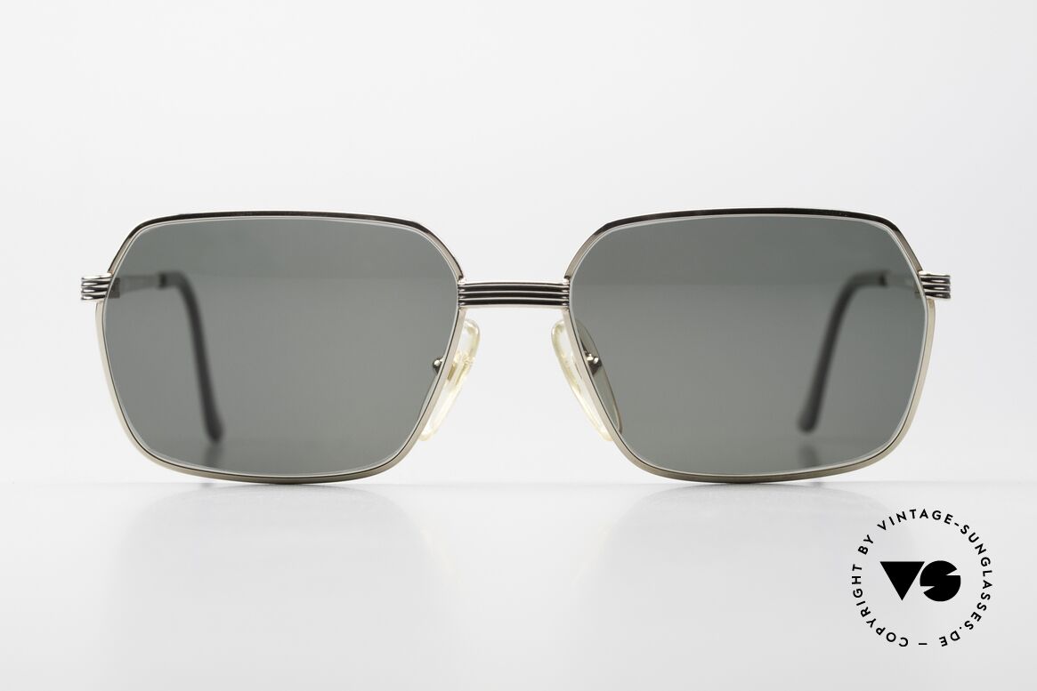 Christian Dior 2685 Klassische Sonnenbrille 80er, sehr edel bicolor: goldene Front und silberne Bügel, Passend für Herren