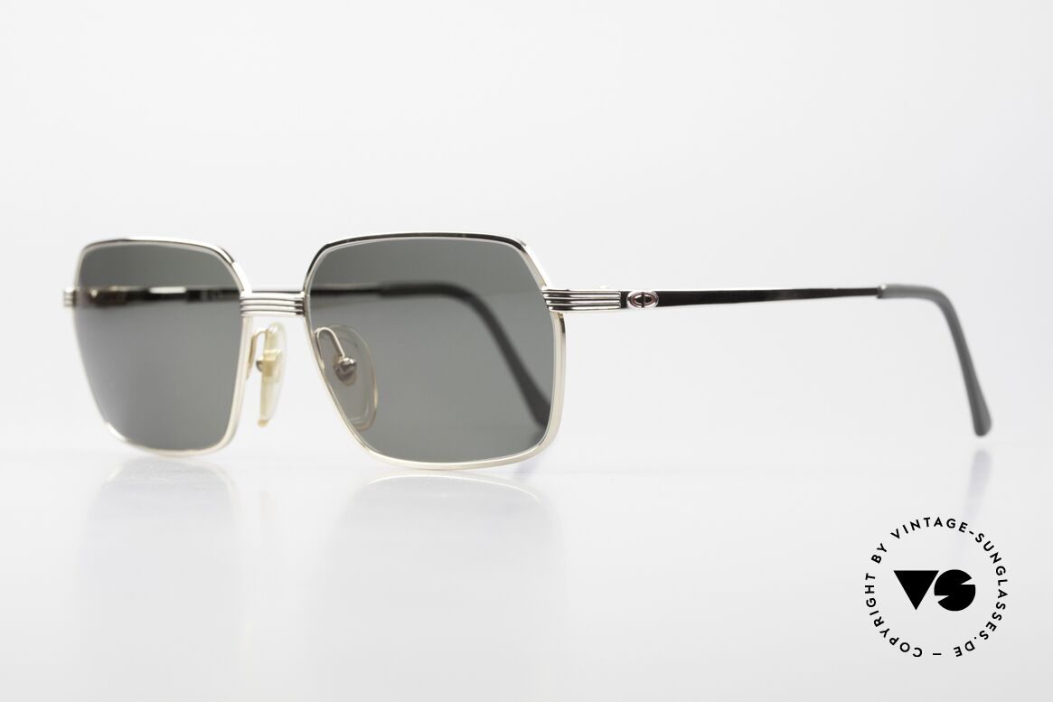 Christian Dior 2685 Klassische Sonnenbrille 80er, mit dezenten schwarzen Streifen & Federscharnieren, Passend für Herren