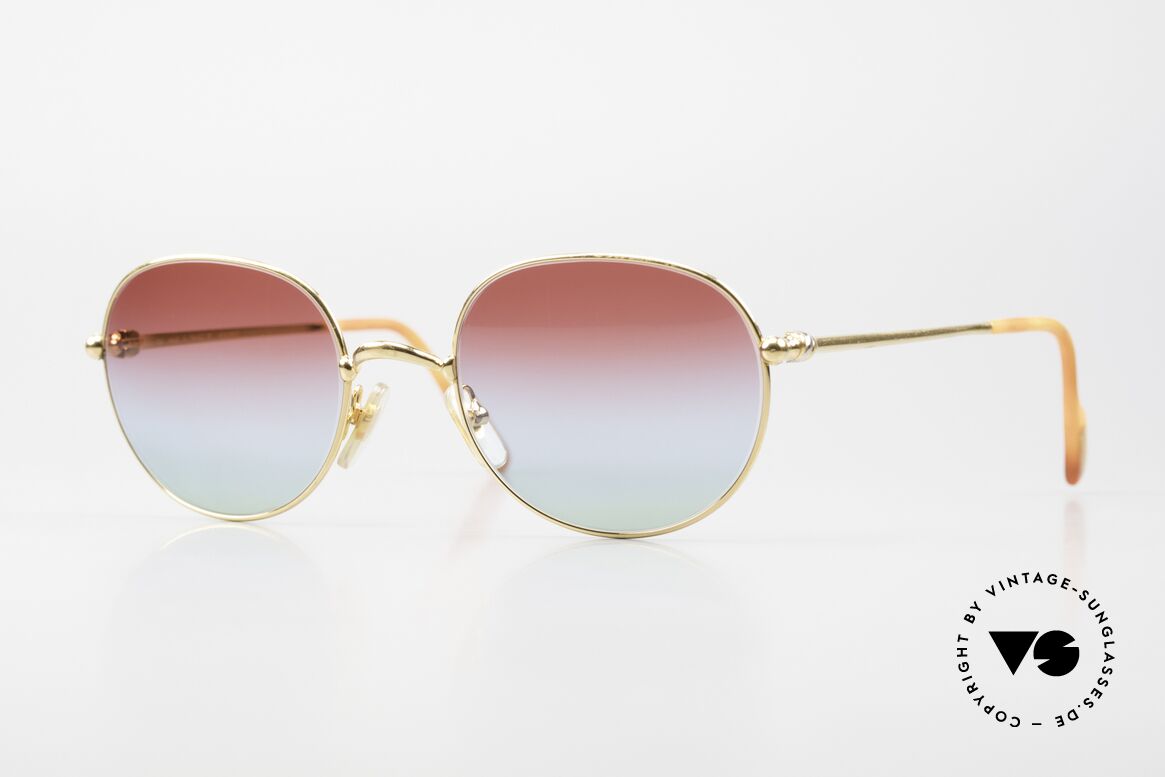Cartier Antares - M Runde 90er Luxus Sonnenbrille, seltene runde Cartier VINTAGE Designer-Sonnenbrille, Passend für Herren und Damen